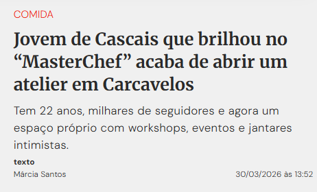 NEW IN CASCAIS